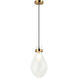 Seranna 1 Light 8.63 inch Aged Gold Brass Pendant Ceiling Light