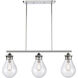 Genesis 3 Light 39 inch Polished Chrome Island Light Ceiling Light