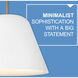 Madi LED 16 inch Lacquered Brass with Matte White accents Pendant Ceiling Light