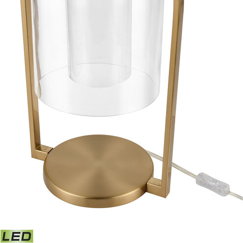 Bell Jar 20 inch 9.00 watt Aged Brass Desk Lamp Portable Light