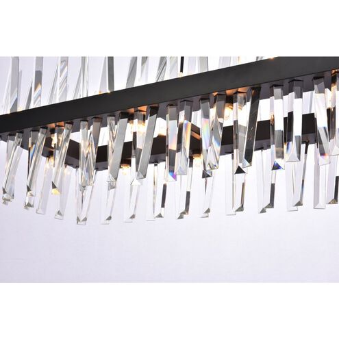 Serephina 24 Light 42 inch Black Linear Chandelier Ceiling Light