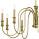 Homestead Karthe 9 Light 42 inch Natural Brass Chandelier Ceiling Light, Karthe