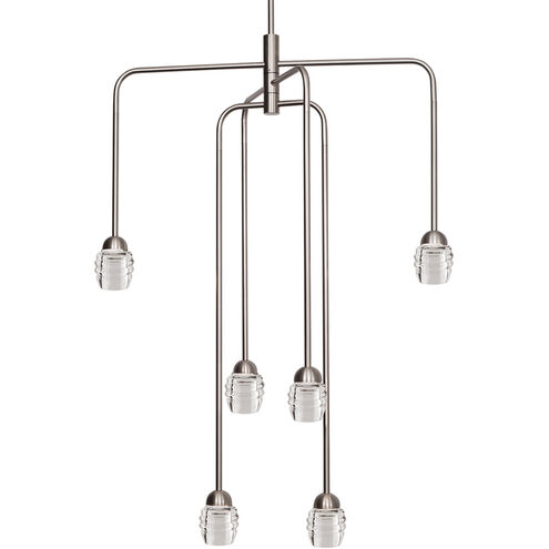 Honeycomb LED 15 inch Brushed Nickel Chandelier Ceiling Light