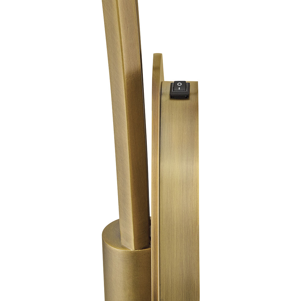 Glenn Sconce Wall Light in Heritage Brass with Gold Leaf