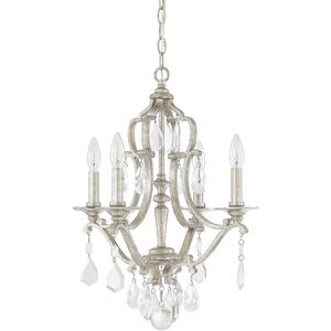 Dudley 4 Light 18 inch Antique Silver Chandelier Ceiling Light