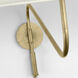 Thomas O'Brien Canto 17 inch 15.00 watt Hand-Rubbed Antique Brass Swinging Wall Light, Grande