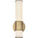 Facet LED 5 inch Heritage Brass Bath Light Wall Light