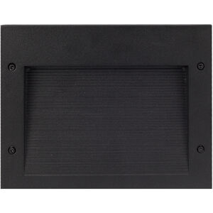 Newport LED 7.25 inch Black with Gray Exterior Wall/Step Light