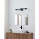 Bedminster 3 Light 24 inch Matte Black Vanity Light Wall Light