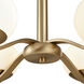 Wallace LED 19.5 inch Brushed Gold Chandelier Ceiling Light