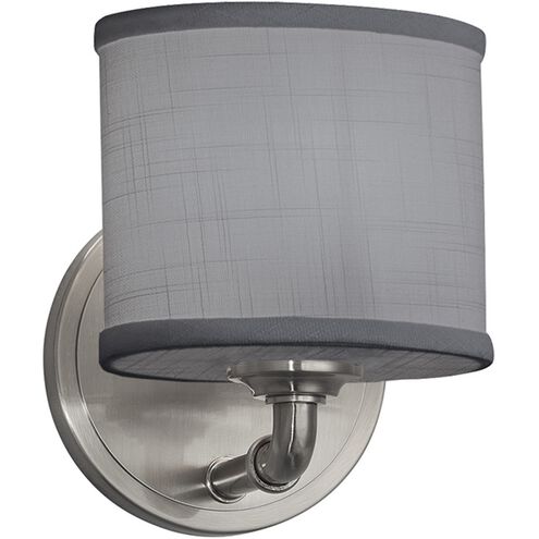 Textile 1 Light 6.5 inch Brushed Nickel ADA Wall Sconce Wall Light, Bronx Family, Choices