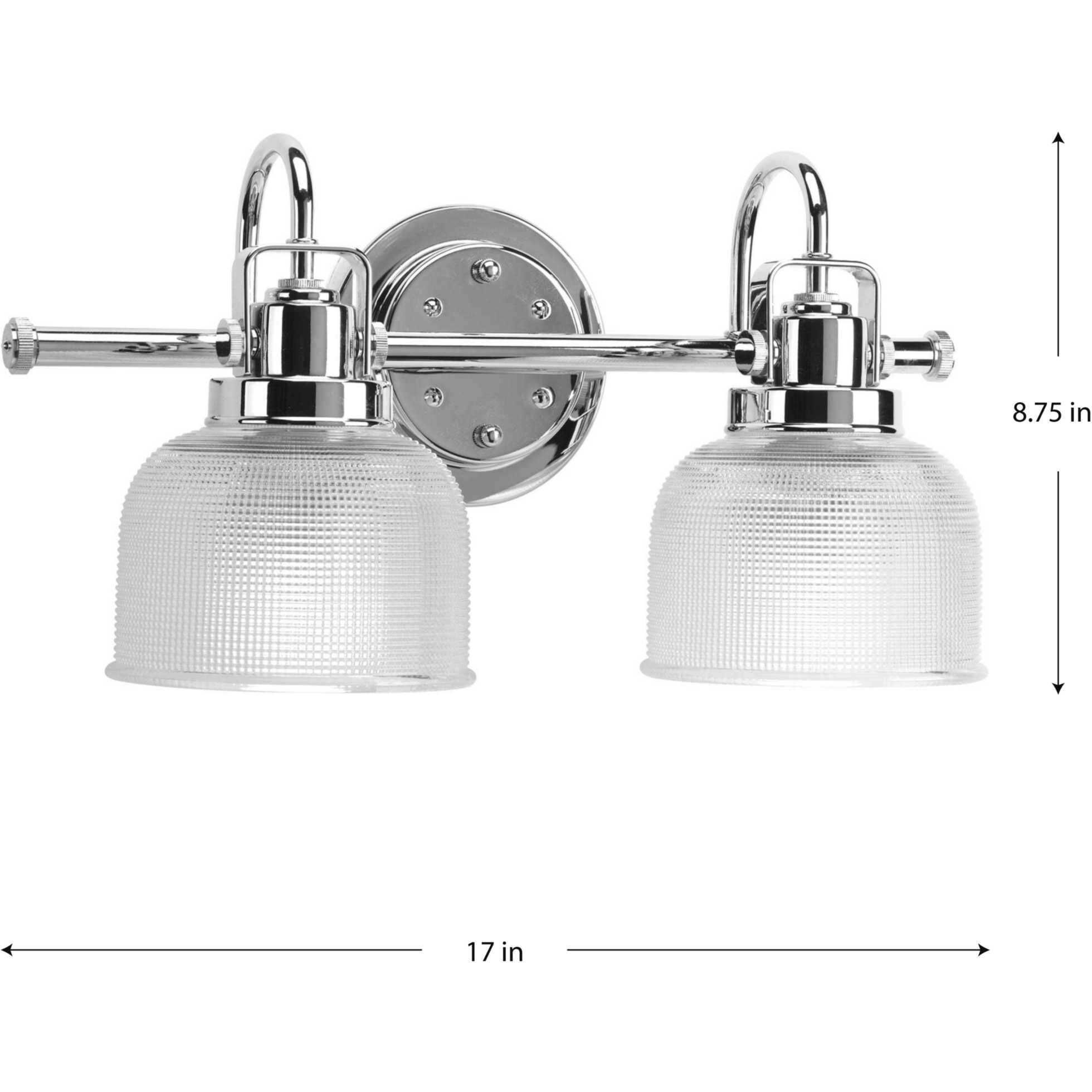 Archie 2 Light 17 inch Polished Chrome Bath Vanity Wall Light