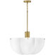 Becca 6 Light 24 inch Heritage Brass Chandelier Ceiling Light