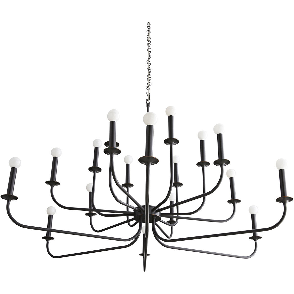 Breck 18 Light 48 inch Bronze Chandelier Ceiling Light, Large, Essential Lighting