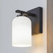 Bram 1 Light 6.25 inch Matte Black Vanity Fixture Wall Light