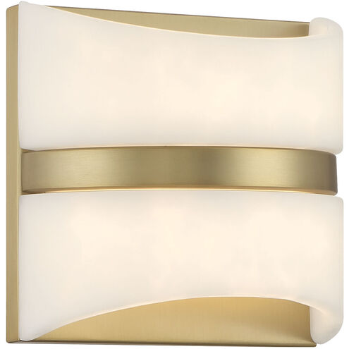 Velaux LED 6.5 inch Soft Brass Wall Mount Wall Light