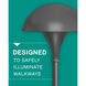 Mushroom 120v 8.00 watt Charcoal Gray Landscape Path Light