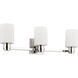 C&M by Chapman & Myers Fairfax 3 Light 24 inch Polished Nickel Bath Vanity Wall Light in Standard