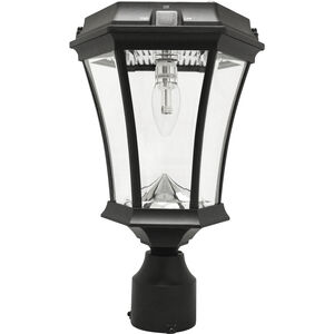 Victorian LED 15 inch Black Outdoor Post Light, Solar