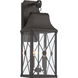 De Luz 4 Light 27 inch Oil Rubbed Bronze/Gold Outdoor Wall Mount, The Great Outdoors