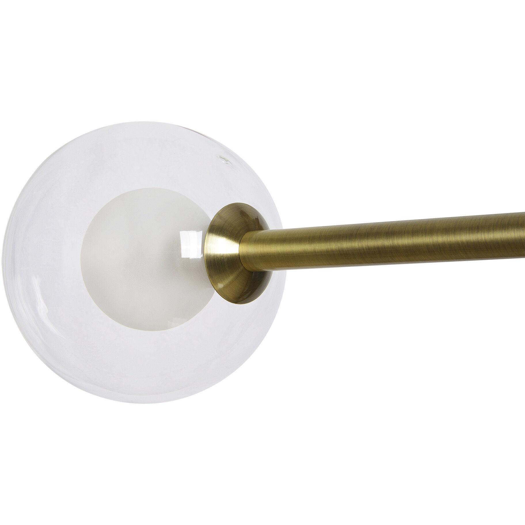 Thiago LED 4.75 inch Antique Brass Linear Pendant Ceiling Light