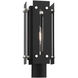 Utrecht 1 Light 16 inch Black with Brushed Nickel Accents Medium Outdoor Post Top Lantern