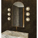 Dahlia LED 6 inch Vintage Brass Bath Vanity Light Wall Light in Vintage Brass and Alabaster