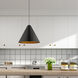 Allison 1 Light 14 inch Shiny Black Mini Pendant Ceiling Light