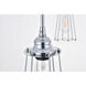 Auspice 3 Light 38 inch Chrome Pendant Ceiling Light