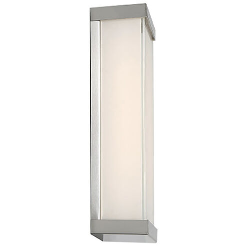 Float LED 3 inch Brushed Nickel ADA Wall Sconce Wall Light in 3500K, 12in, dweLED 