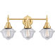 Caden LED 26 inch Satin Gold Bath Vanity Light Wall Light