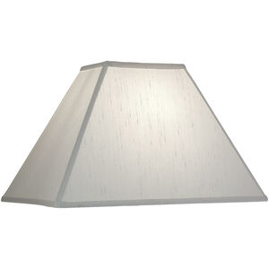 Ellie Global White 10 inch Lampshade, Square