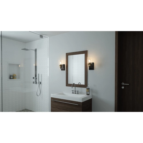 Cox 1 Light 4.5 inch Matte Black Wall Sconce Wall Light, Small