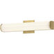 Longitude LED 20 inch Brushed Gold Bath Vanity Light Wall Light