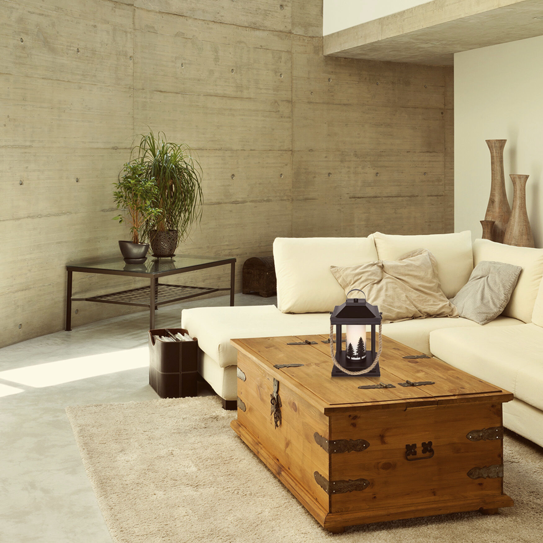 Collie 12.75 inch 60.00 watt Matte Black and Rope Table Lamp Portable Light