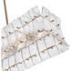Sophie 6 Light 47 inch Lacquered Gold Linear Chandelier Ceiling Light