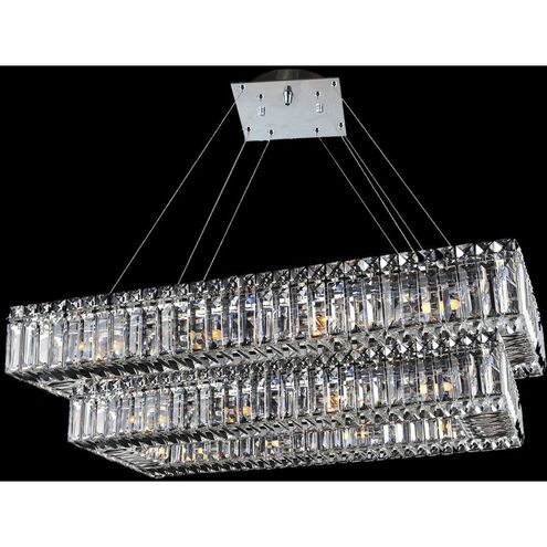 Baguette 20 Light 19.5 inch Chrome Pendant Ceiling Light in Firenze Clear