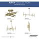 Arya 12 Light 24.12 inch Brushed Gold Chandelier Ceiling Light, Design Series