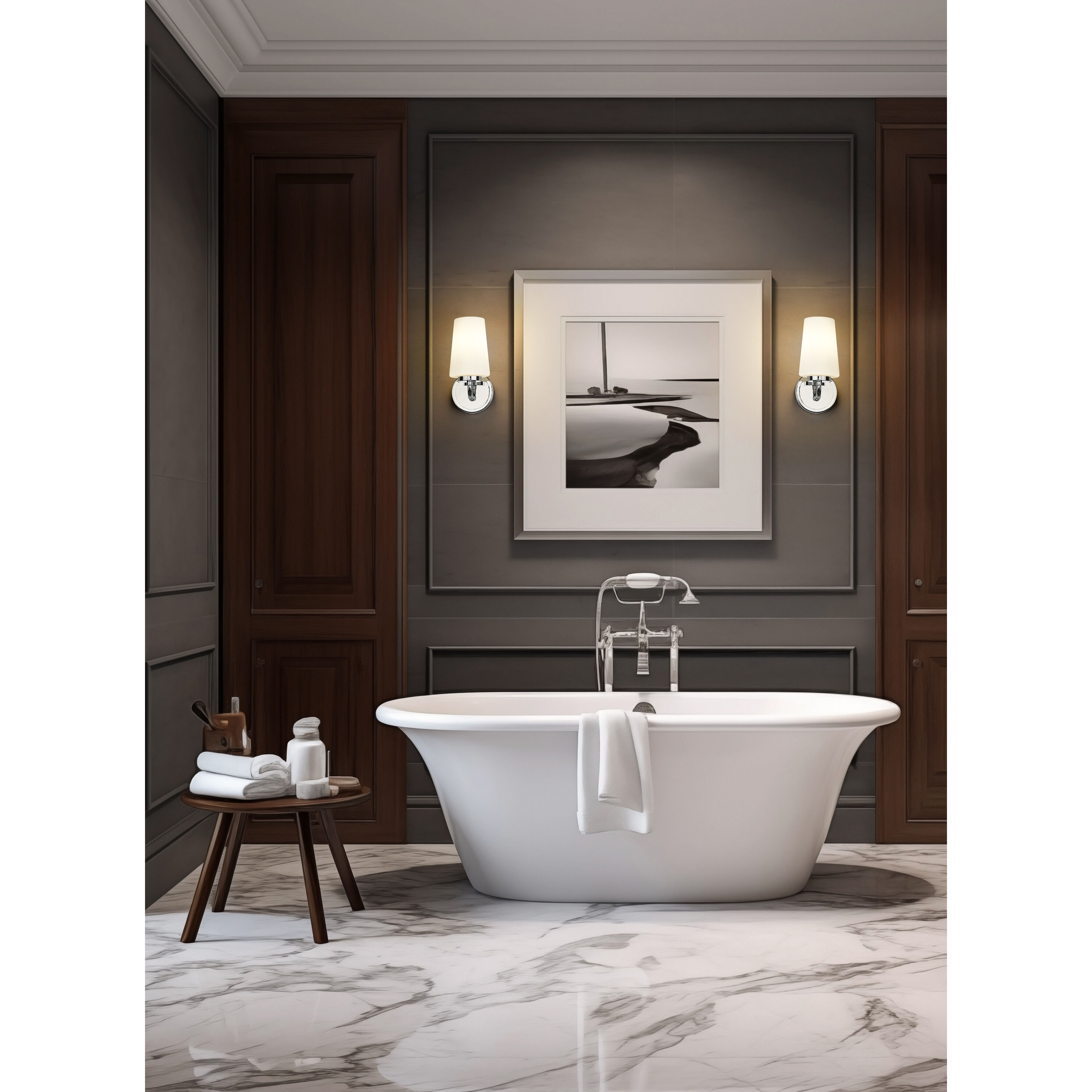 Montford Wall Sconce Wall Light in Chrome