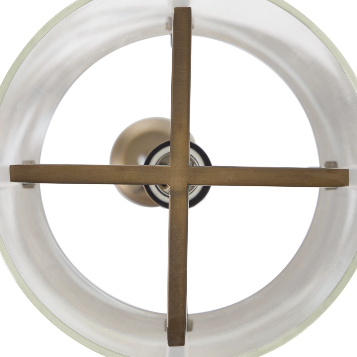 Sharon 1 Light 8.5 inch Antique Brass / Clear Glass Pendant Ceiling Light