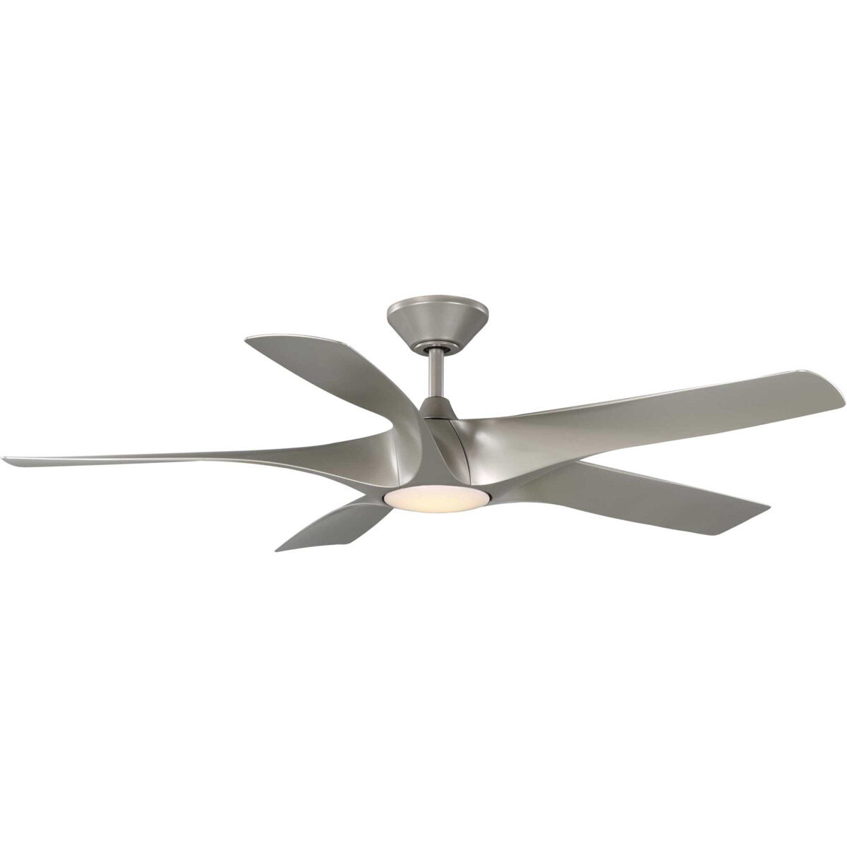 Vernal 60 inch Painted Nickel Outdoor Smart Ceiling Fan, Progress LED