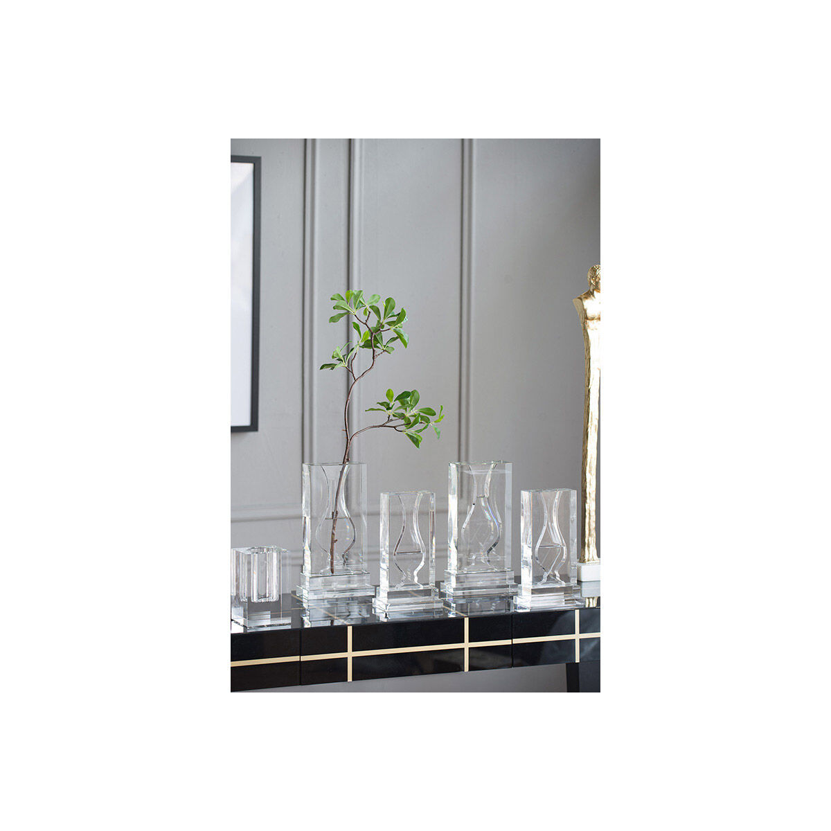 Hourglass 9.8 X 5.1 inch Vase