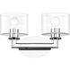 Bernardino 2 Light 16 inch Polished Chrome Vanity Wall Sconce Wall Light