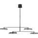 Clodagh Shuffle LED 28.3 inch Nightshade Black Chandelier Ceiling Light