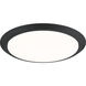 Verge 20 inch Earth Black Flush Mount Ceiling Light
