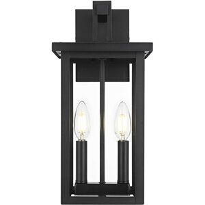 Venango 2 Light 15 inch Black Outdoor Wall Sconce