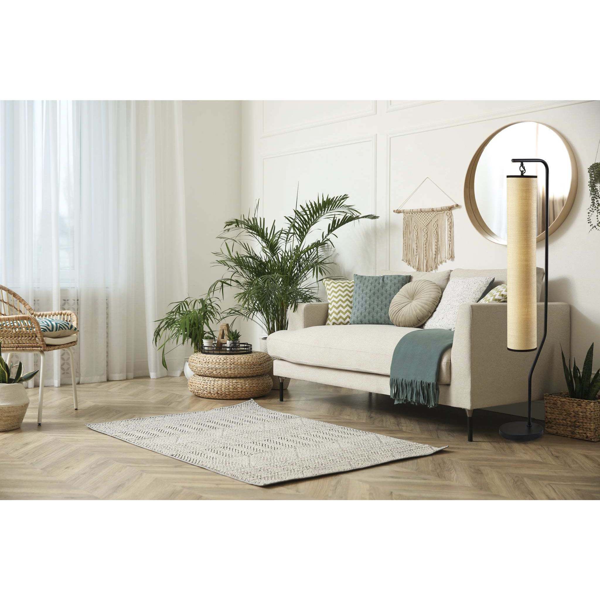 Lyons 61 inch 40.00 watt Black Floor Lamp Portable Light