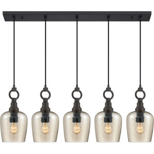Kendrick 5 Light 43 inch Western Bronze Island Chandelier Ceiling Light