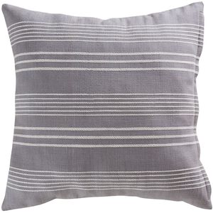 Richmond 26 X 5.5 inch Gray with Crema Lumbar Pillow, Cover Only