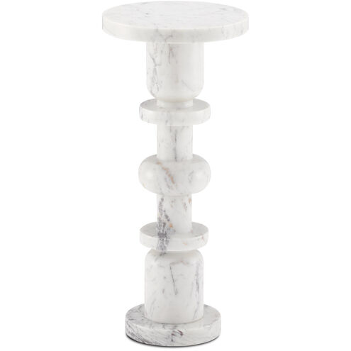 Sasha 10 inch White Drinks Table